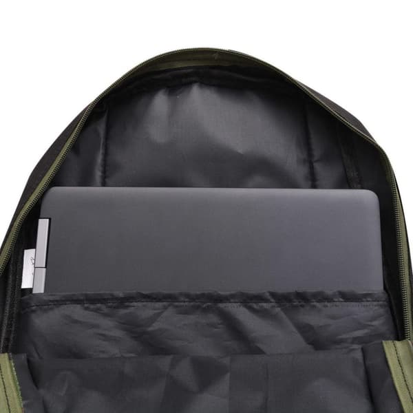 vidaXL Skolryggsäck 40 L svart och kamouflage