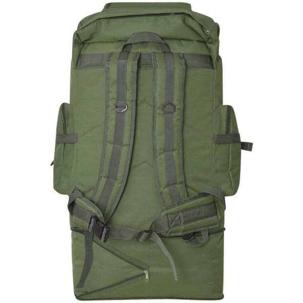 vidaXL Armeija-Tyylinen Reppu XXL 100 L Vihreä