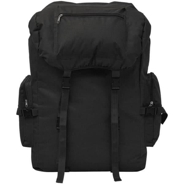 vidaXL Armeija-Tyylinen Reppu XXL 65 L Musta