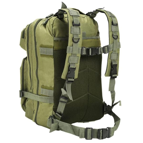 vidaXL Ryggsekk i militærstil 50 L olivengrønn