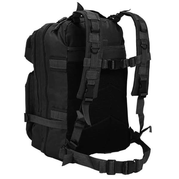 vidaXL Ryggsekk i militærstil 50 L svart