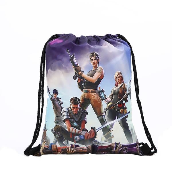 Fortnite Gympapåsar 6st Modeller -RYGGSÄCK MED DRAGSKO