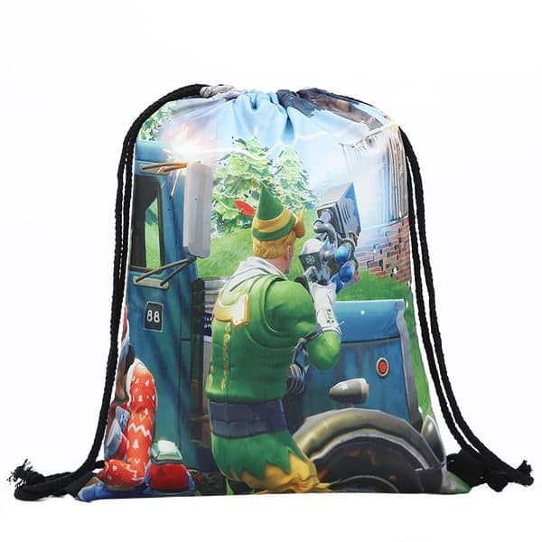 Fortnite Gympapåsar 6st Modeller -RYGGSÄCK MED DRAGSKO