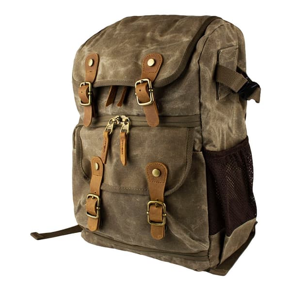 Robust Kameraryggsäck i Vintage Design - Brun