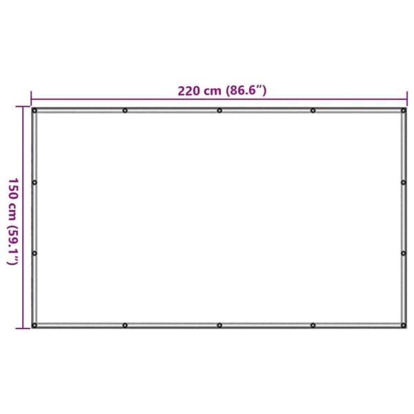 vidaXL Peräkärryn verkko HDPE 1,5x2,2 m musta