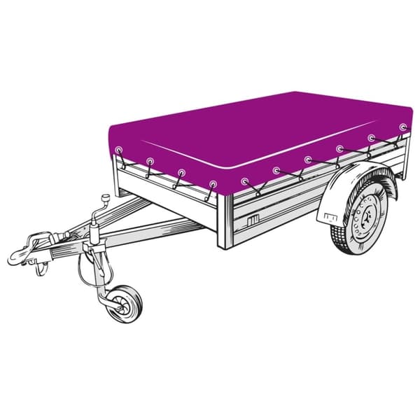 vidaXL trailernet HDPE 2 x 3,5 m sort