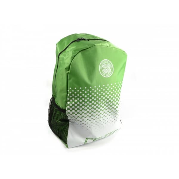 Celtic FC Officiell fotbollsryggsäck med bleknad design Ryggsäck/Ryggsäck Green/White One Size
