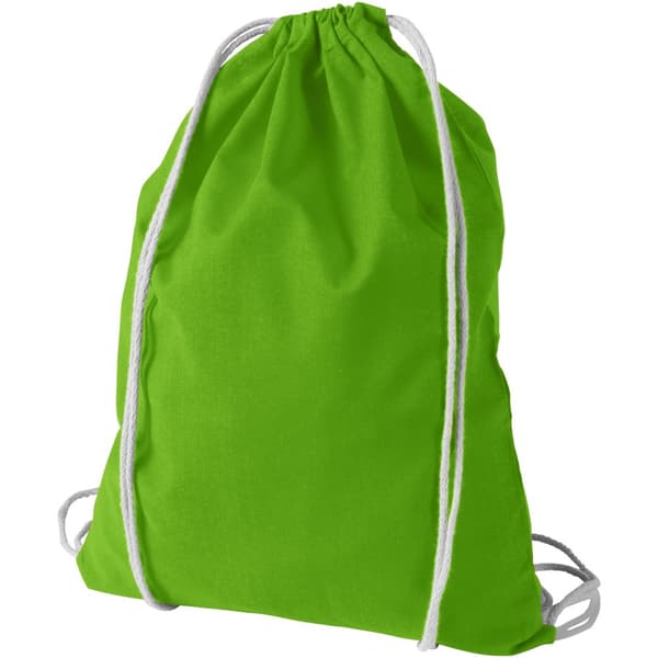 Bullet Oregon Cotton Premium Rucksack (Pack Of 2) Lime 44 x 32 cm