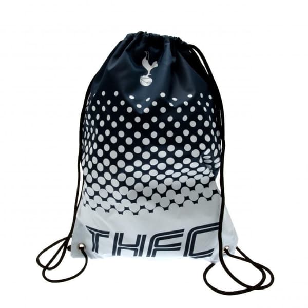 Tottenham Hotspur FC Fade Design Drawstring Gym Bag Navy/White 44 x 33cm