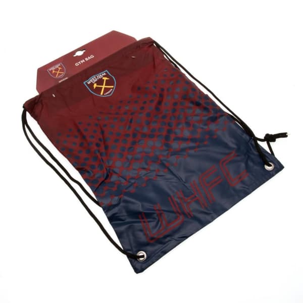 West Ham United FC Fade Design Drawstring Gym Bag
