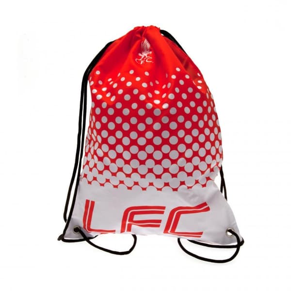 Liverpool FC Fade Design Drawstring Gym Bag med dragsko Red/White/Black 44 x 33cm