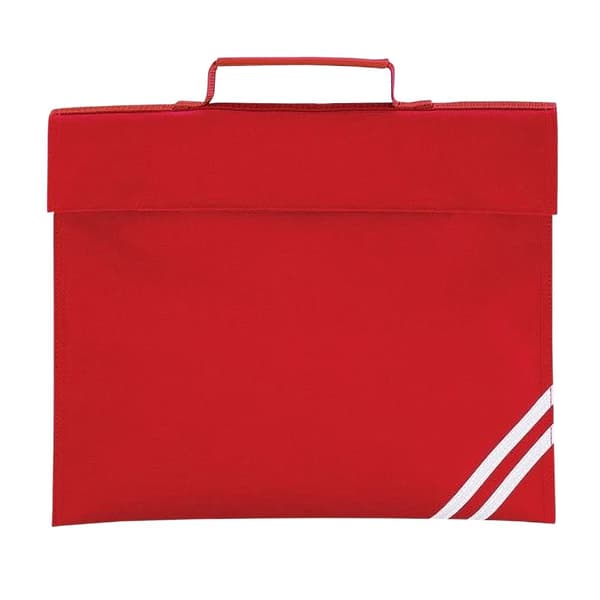 Quadra Classic Book Bag - 5 Litres (Pack of 2) Classic Red One Size