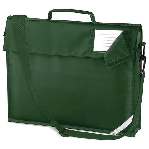 Quadra Juniorbokväska med rem (paket med 2) Bottle Green One Size
