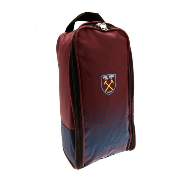 West Ham United FC Fade Design Boot Bag Claret/Blue One Size