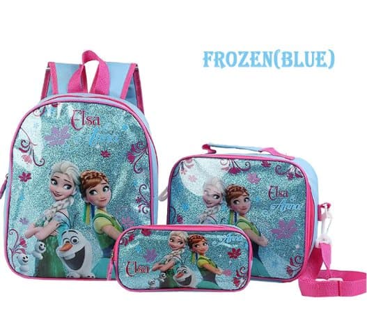 Frozen Ryggsäck Skolväska 3 Pack - 2 farver