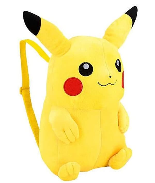 Roligt Pikaqiu  Ryggsäck Pokémon - Pikachu mjukis (27cm)