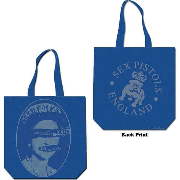 The Sex Pistols Cotton Tote Bag: God Save the Queen (Back Print)