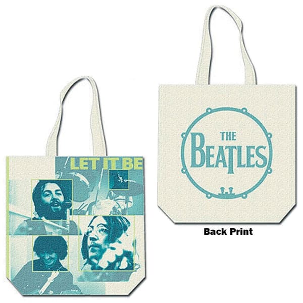 The Beatles Cotton Tote Bag: Let it be (Back Print)