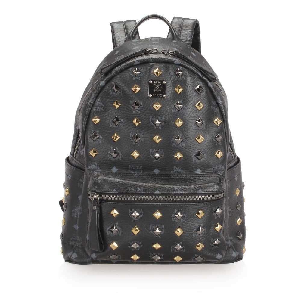 MCM Visetos Stark Backpack Black