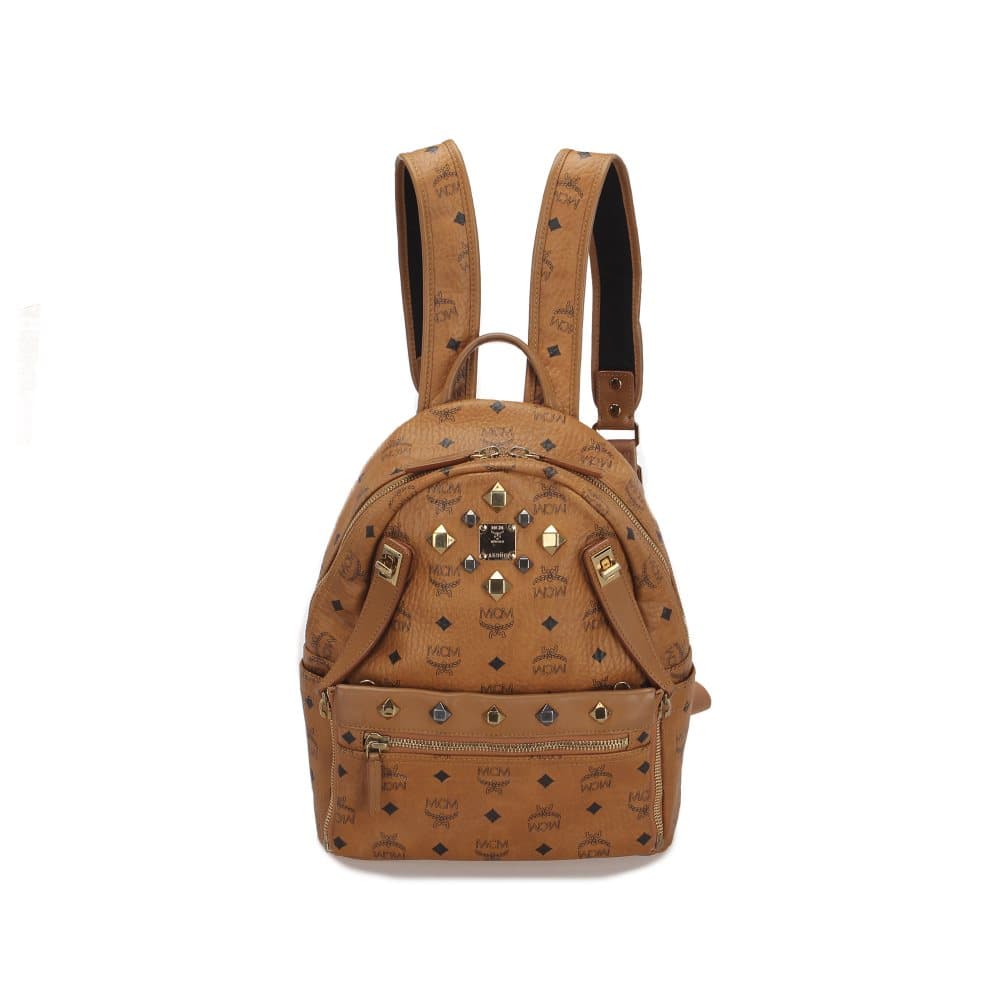 MCM Visetos Dual Stark Backpack Brown