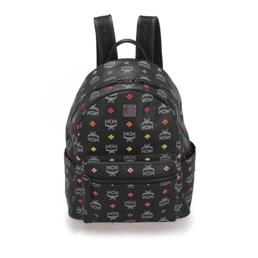 MCM Visetos Stark Skyoptic Backpack Black