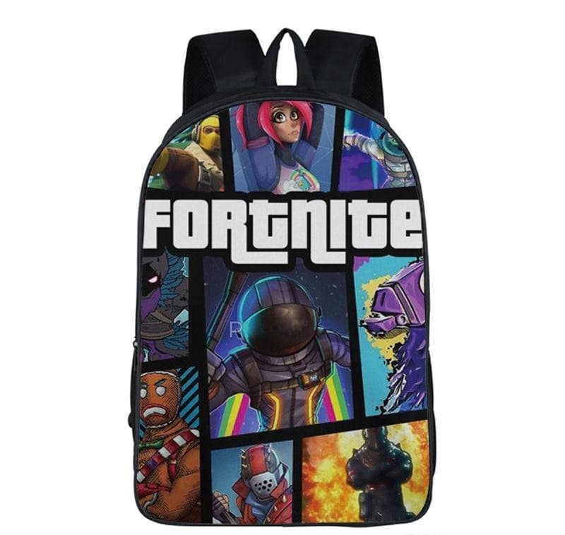 Ryggsäck med Fortnite Tryck, Svart