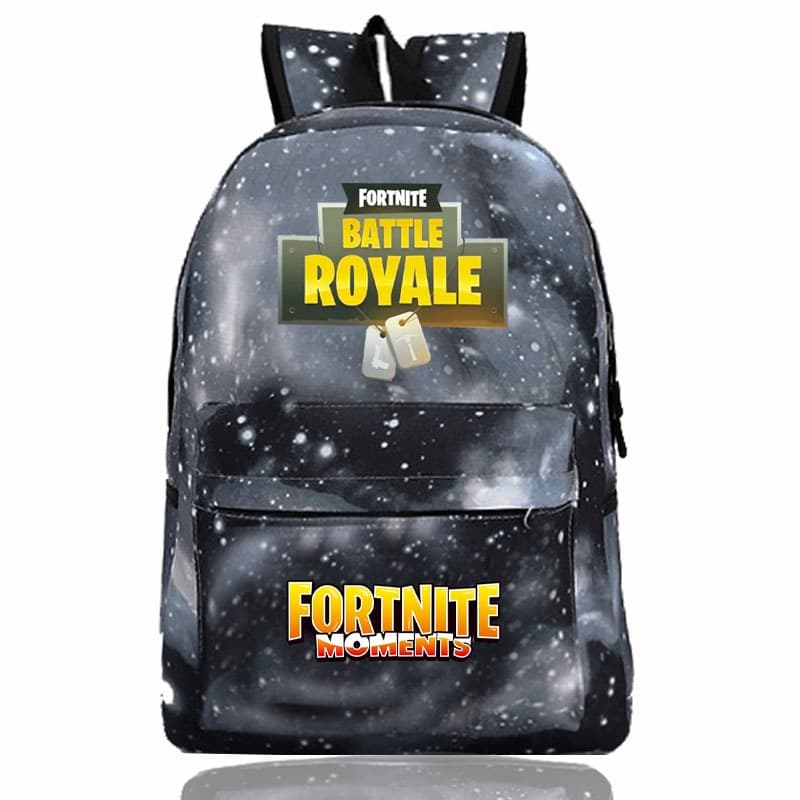 Ryggsäck med Fortnite Tryck, Grå