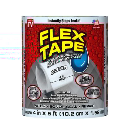 Vattentät Tejp / Flex Tape - Extra Stark - 10cm x 1.5m - Clear