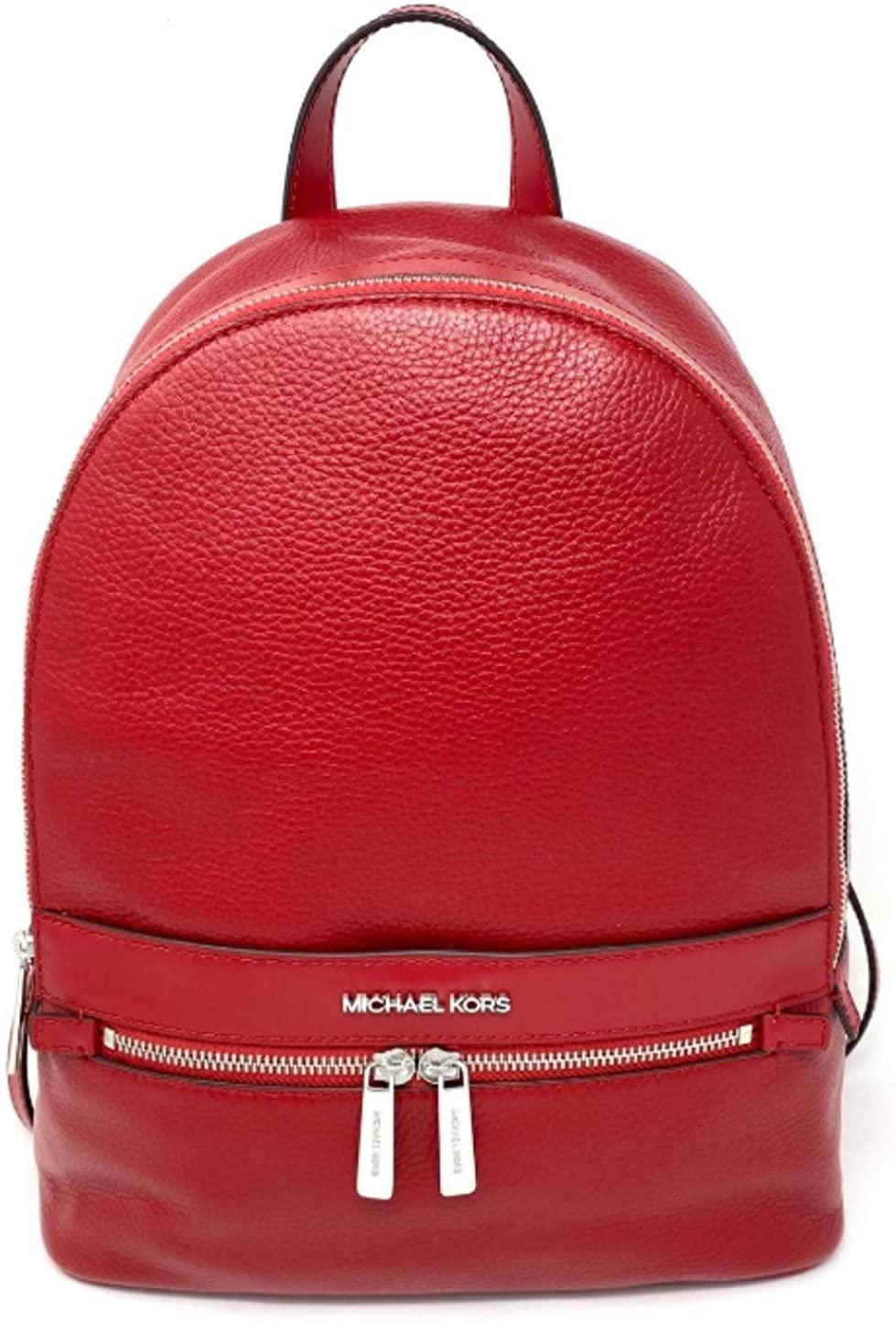 Michael Kors Kenly Stor Röd Ryggsäck
