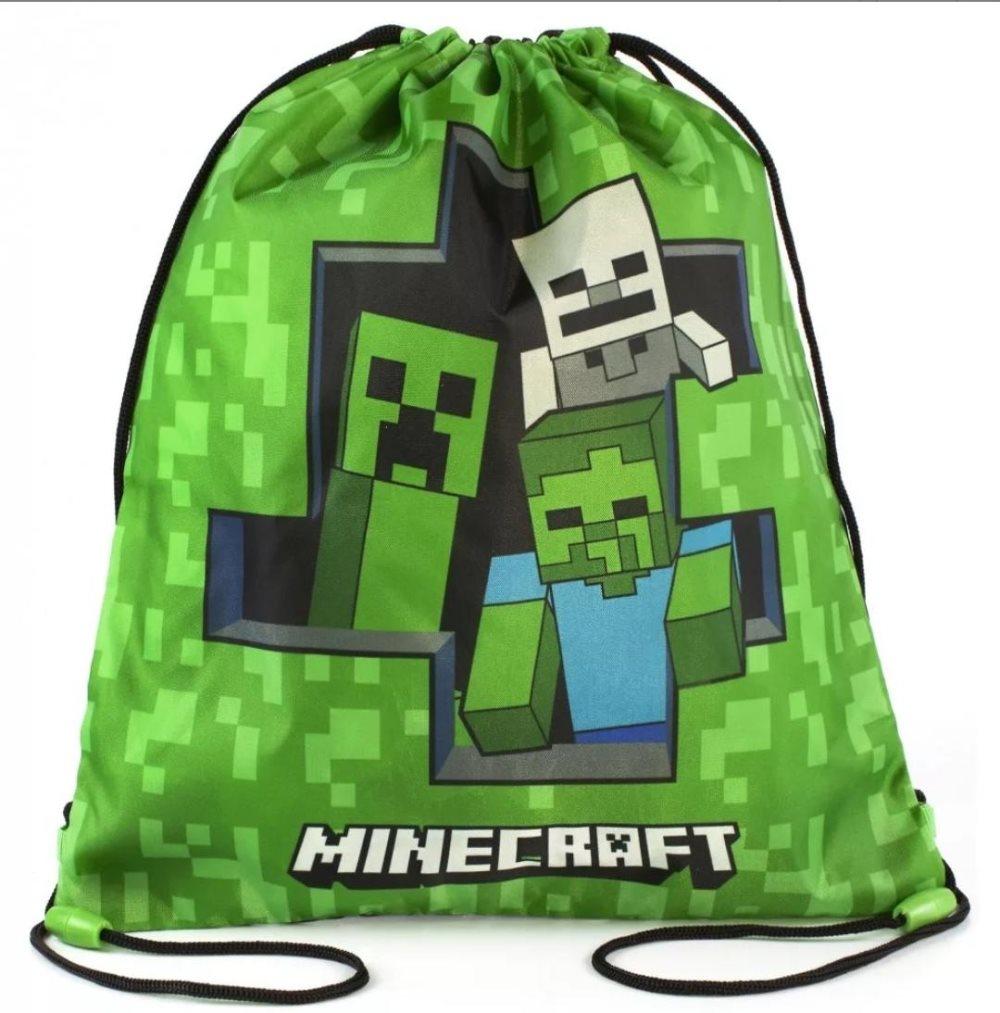 Minecraft Creeper Zombie Skeleton Gympapåse Skoväska