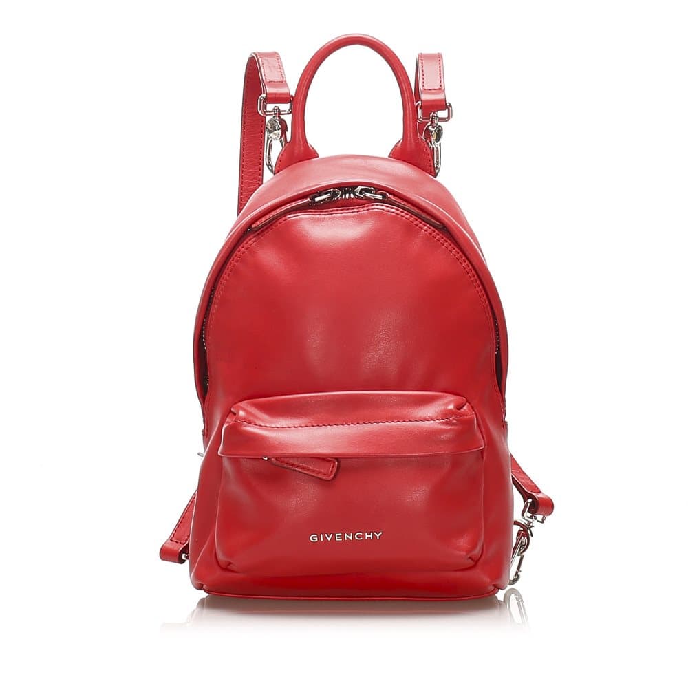 Givenchy Leather Backpack Red