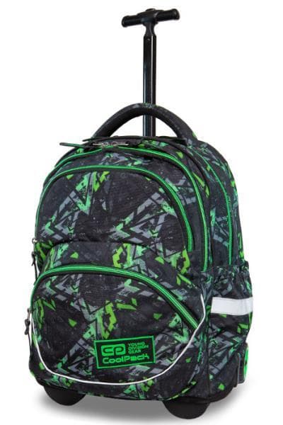 PROMO Plecak młodzieżowy na kółkach - Starr - Electric Green CoolPack