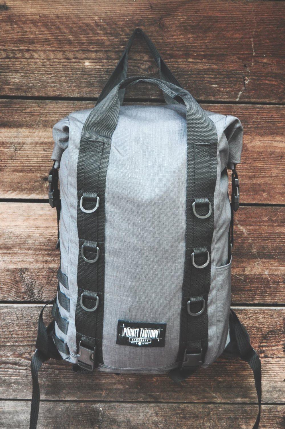 GEOGRAPHIKA gray cordura backpack