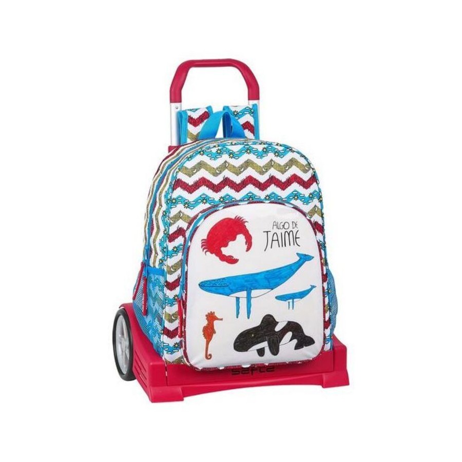 Skolväska med hjul Evolution Algo de Jaime Ocean Multicolour