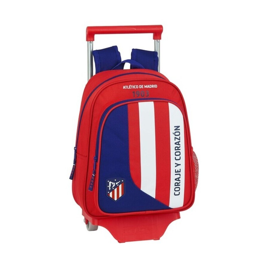 Skolväska med hjul 705 Atlético Madrid Neptuno (27 x 10 x 67 cm)