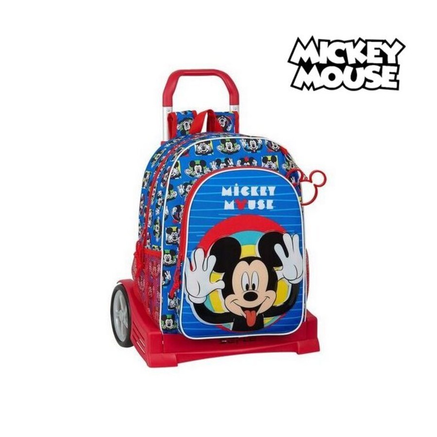 Skolväska med hjul Mickey Mouse Clubhouse