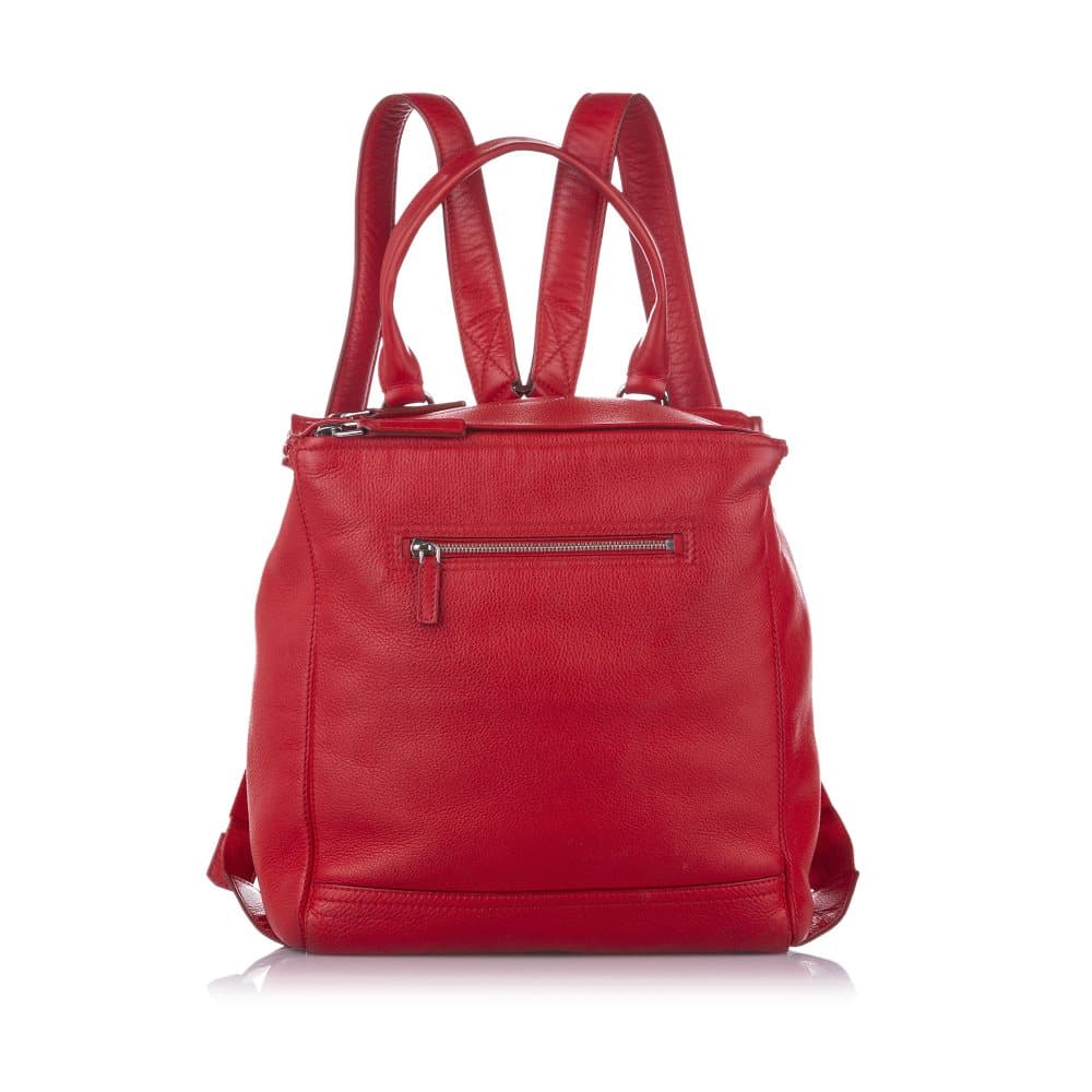 Pre-owned Givenchy Leather Backpack Red