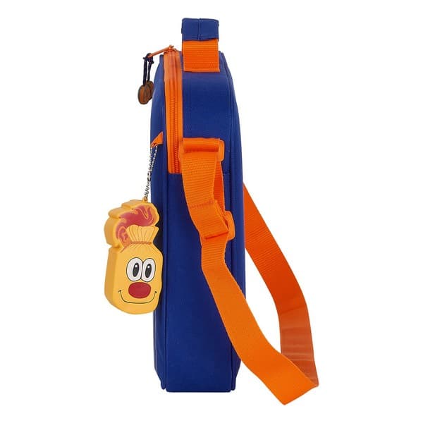 Skole skoletaske Valencia Basket Blå Orange (38 x 28 x 6 cm)