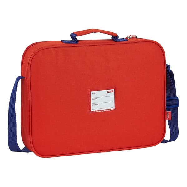 Skole skoletaske Atlético Madrid Rød Blå Hvid (38 x 28 x 6 cm)