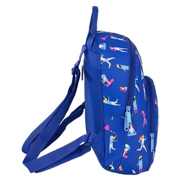 Uformell ryggsekk BlackFit8 Go Girls Blå (25 x 30 x 13 cm)