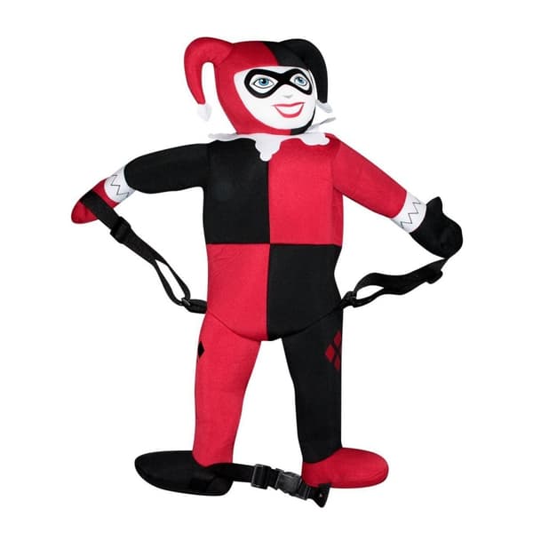 Harley Quinn Back Buddy Backpack Red/Black/White One Size