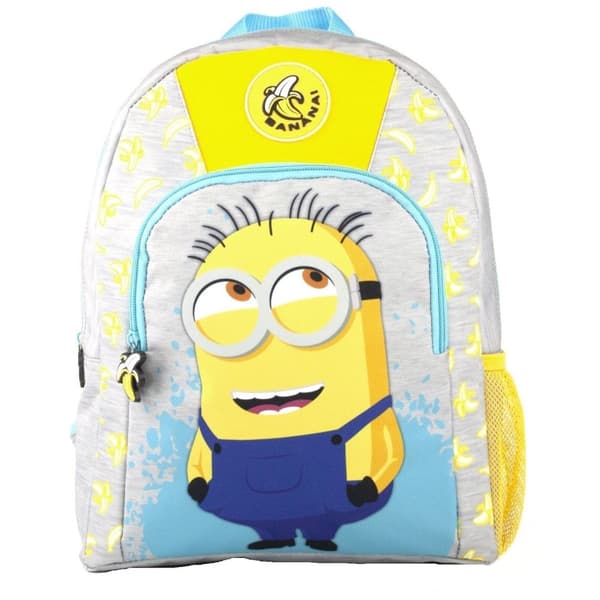 Minions Childrens/Kids Character Backpack Grey/Yellow One Size