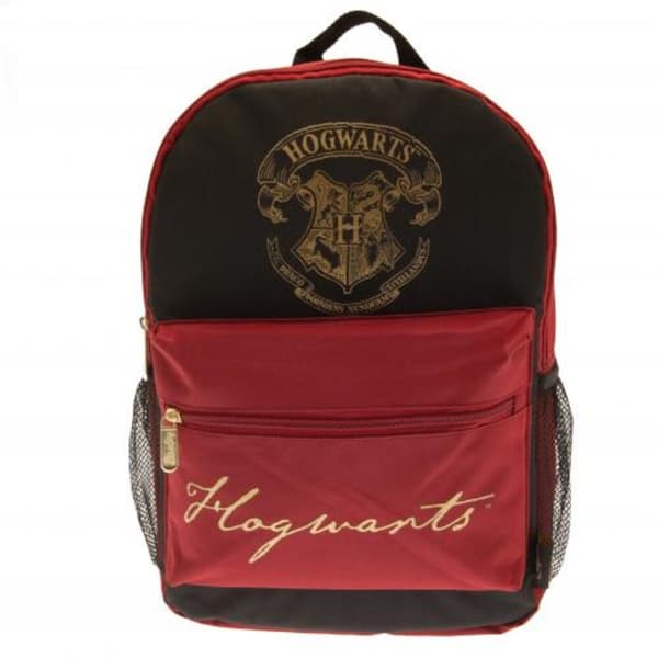 Harry Potter Rygsæk til Hogwarts Black/Burgundy/Gold One Size
