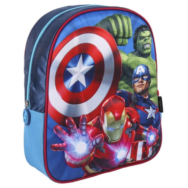 Avengers 3D ryggsekk 31 cm med flaske veske skolesekk hulk