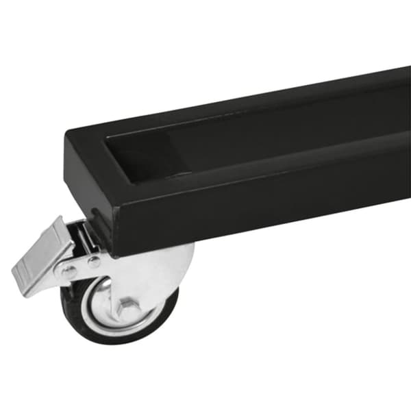 Carpoint Mobilt hjulställ med kåpa svart aluminium