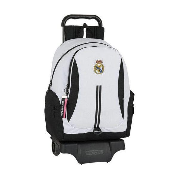 Skolväska med hjul 905 Real Madrid C.F. 20/21 Vit Svart