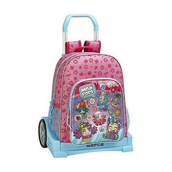 Skolväska med hjul Evolution MojiPops Multicolour