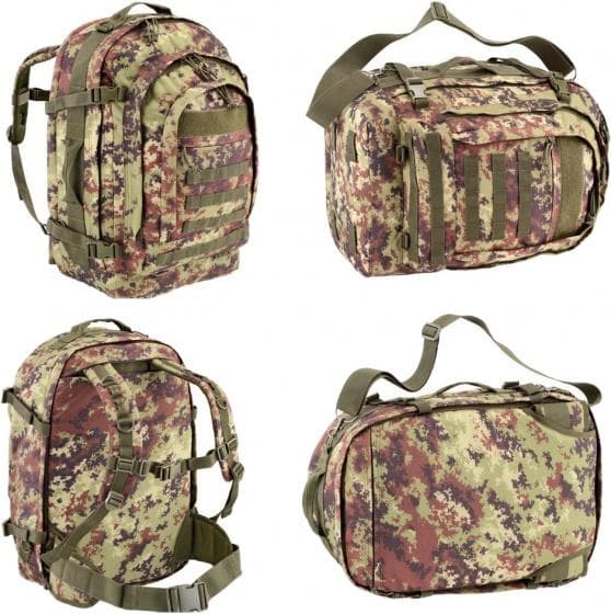 ryggsäck modulair Outac 35 liter polyester grön/brun