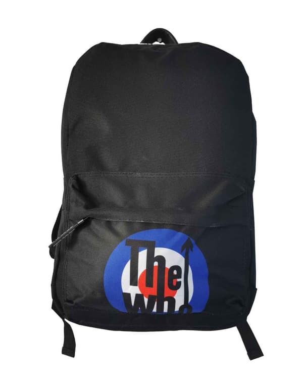 The Who Backpack Bag Classic MOD Target Band Logo Official Black One Size