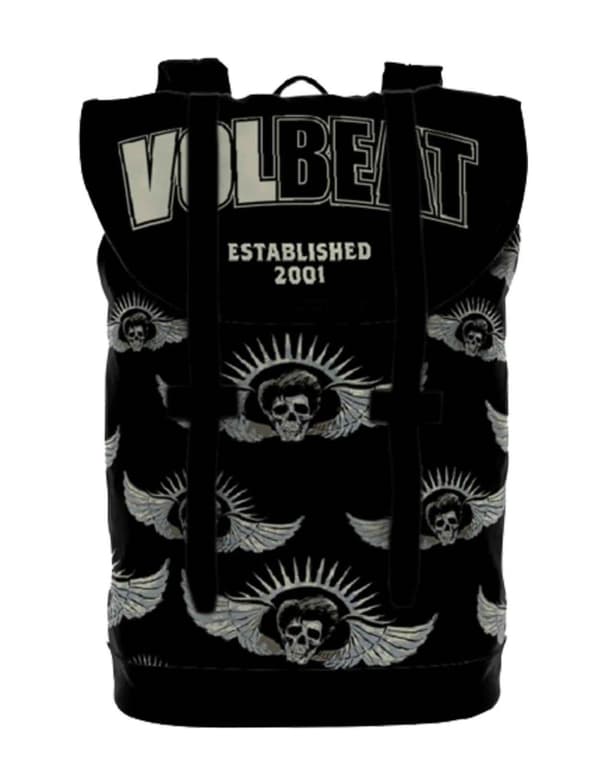Volbeat Backpack Heritage Bag Established All over print Band Logo Official One Size